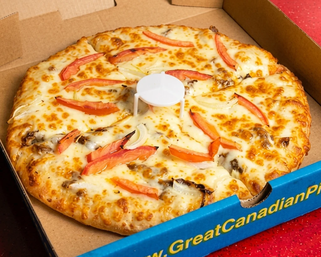 Donair Pizza - Signature halal pizza at Great Canadian Pizza & Fried Chicken Tuscany Calgary