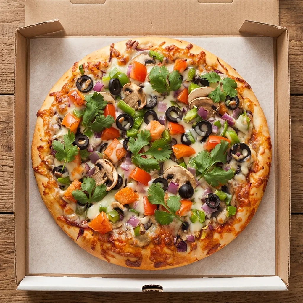 Punjabi Style Pizza - Indian fusion halal pizza at Great Canadian Pizza & Fried Chicken Calgary